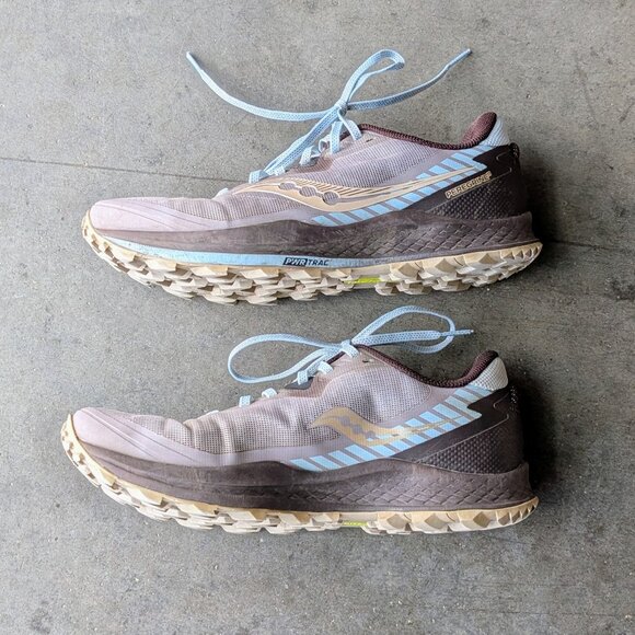 Saucony Women's Peregrine 11 Trail Running Shoes Gray Blue size 10.5 - Picture 11 of 13